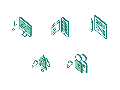 Smarch Icons 2d app art brand identity branding design dribbble forest green icon illustration isometric isometry service software ui ux vector web website