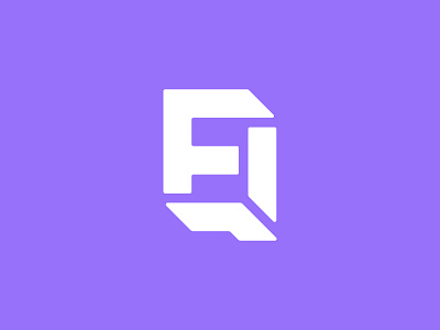 QF Monogram brand identity branding icon logo logomark monogram monogram logo purple rebrand redesign software symbol technology