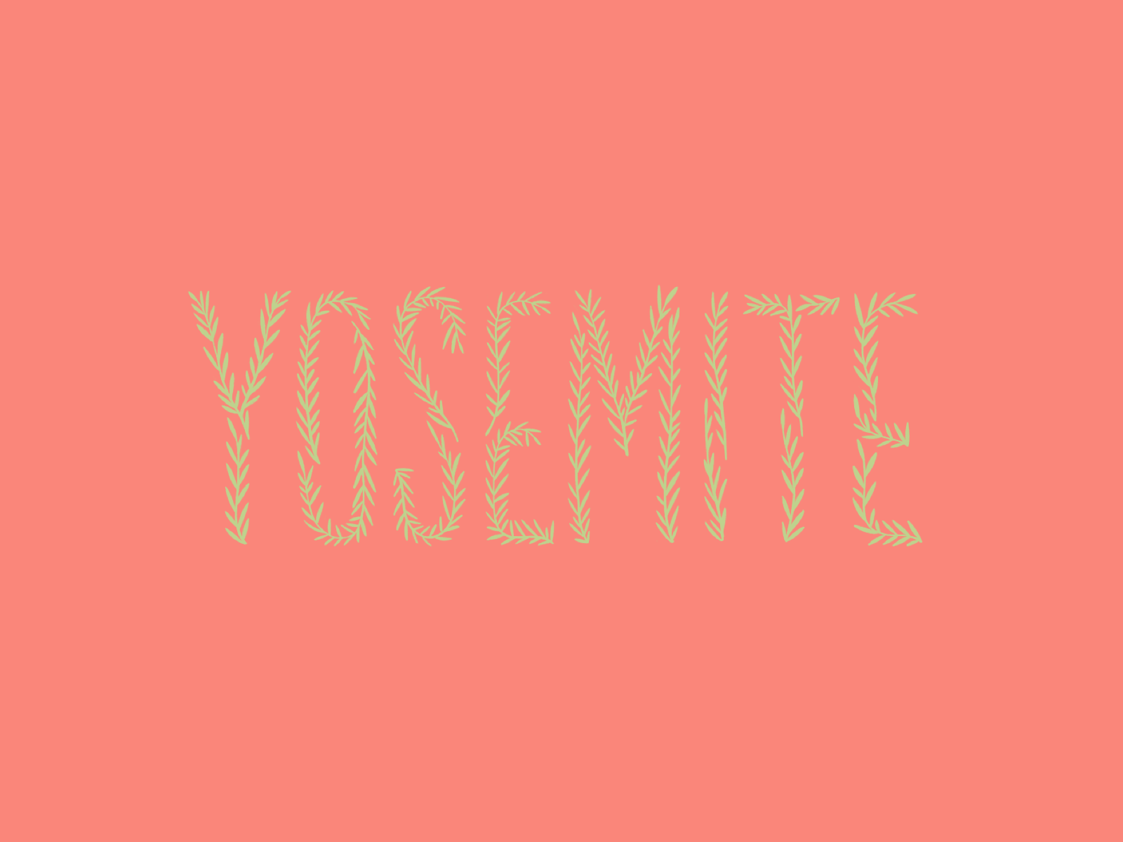Yosemite Lettering animation art branding design handlettering lettering motion procreate roughanimator trip typography