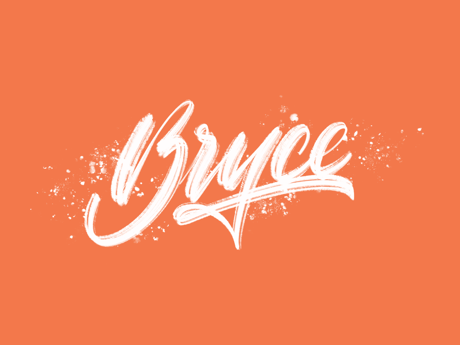 Bryce Lettering animation branding calligraphy design graphic design lettering motion procreate type typography