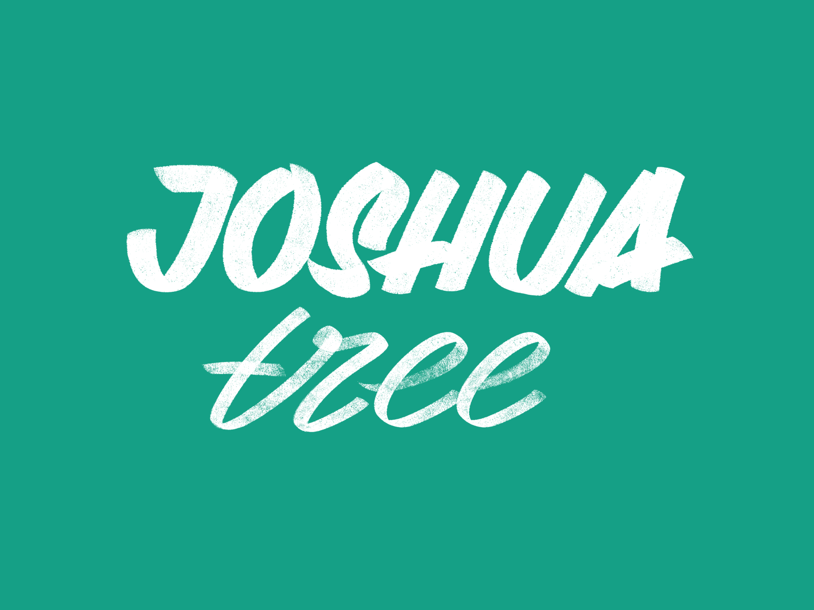 Joshua Tree Lettering animation branding calligraphy design graphic design lettering motion procreate trip type typography