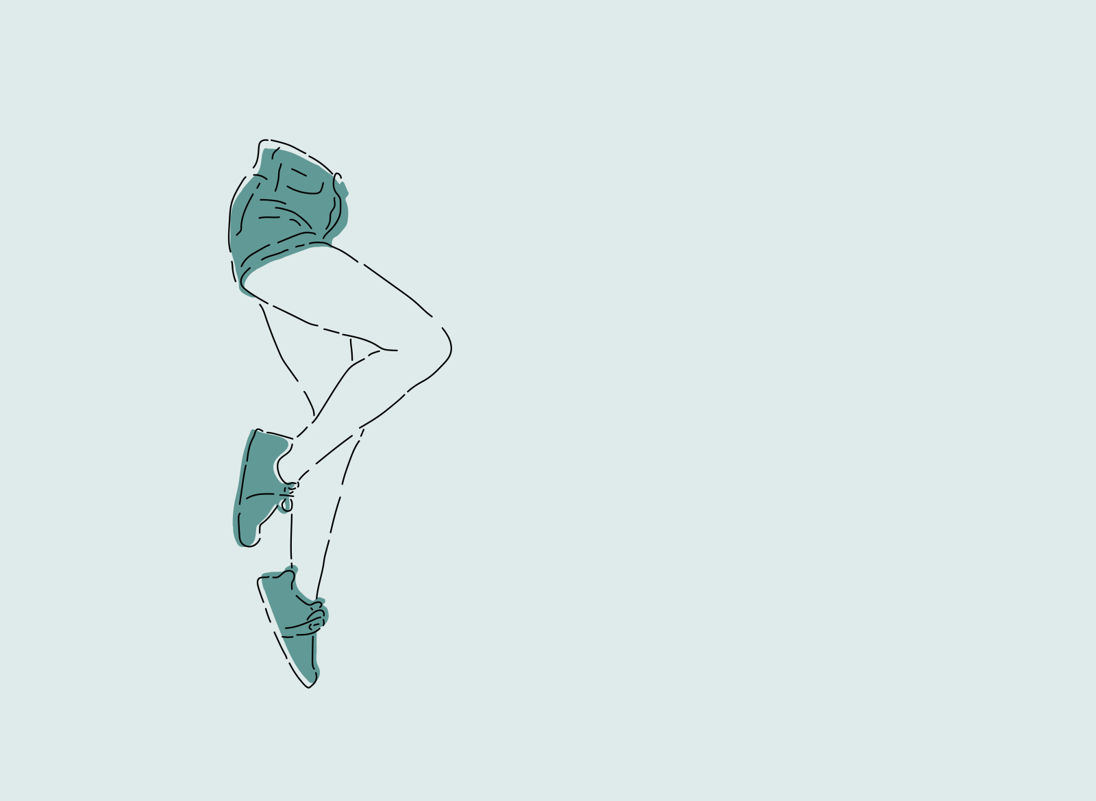 Floating Legs Illustration By Christiaan Kern On Dribbble