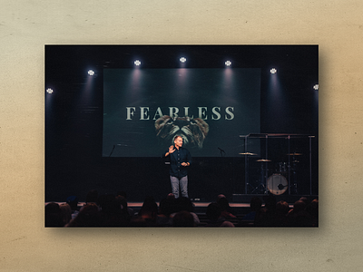 FEARLESS - On Stage branding christian design church branding church design church graphics church marketing creative design design series graphic