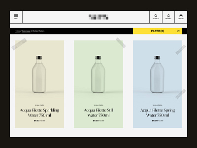 E-Commerce // Product Listing Page brutalism design desktop e commerce ecommerce products ui ux