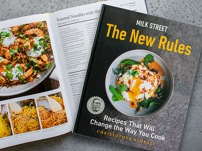 Milk Street: The New Rules branding cookbook cookbook design cpg design food packaging graphic design illustration layout layout design logo print print design recipe recipe design recipe layout