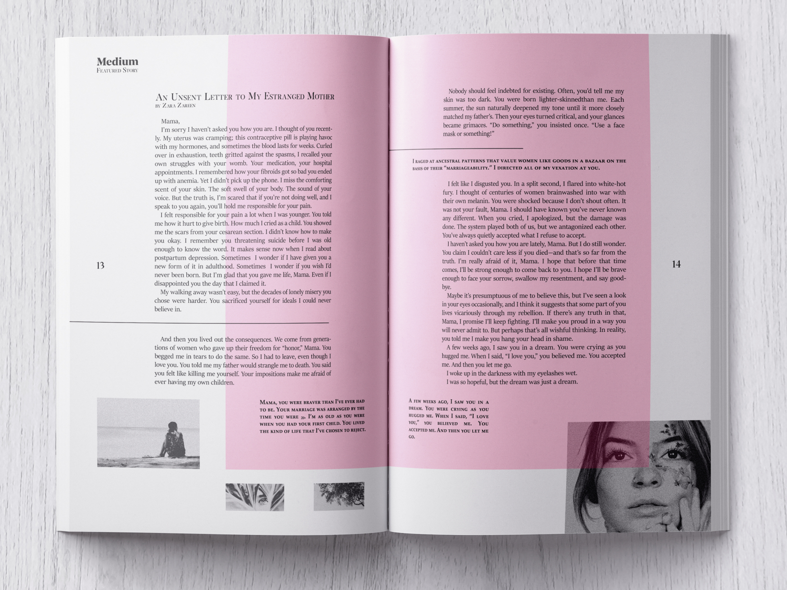 Magazine Spread by Darya M. on Dribbble