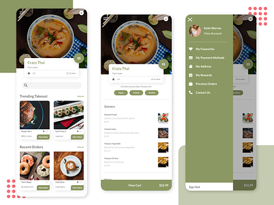 OrderUp Food Delivery app coronavirus covid19 design food app minimal mobile ui ubereats ui uidesign uxdesign