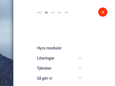 Minimalistic side menu design flat minimal ui ux web website