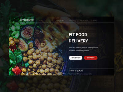 Fit Food Delivery Homepage