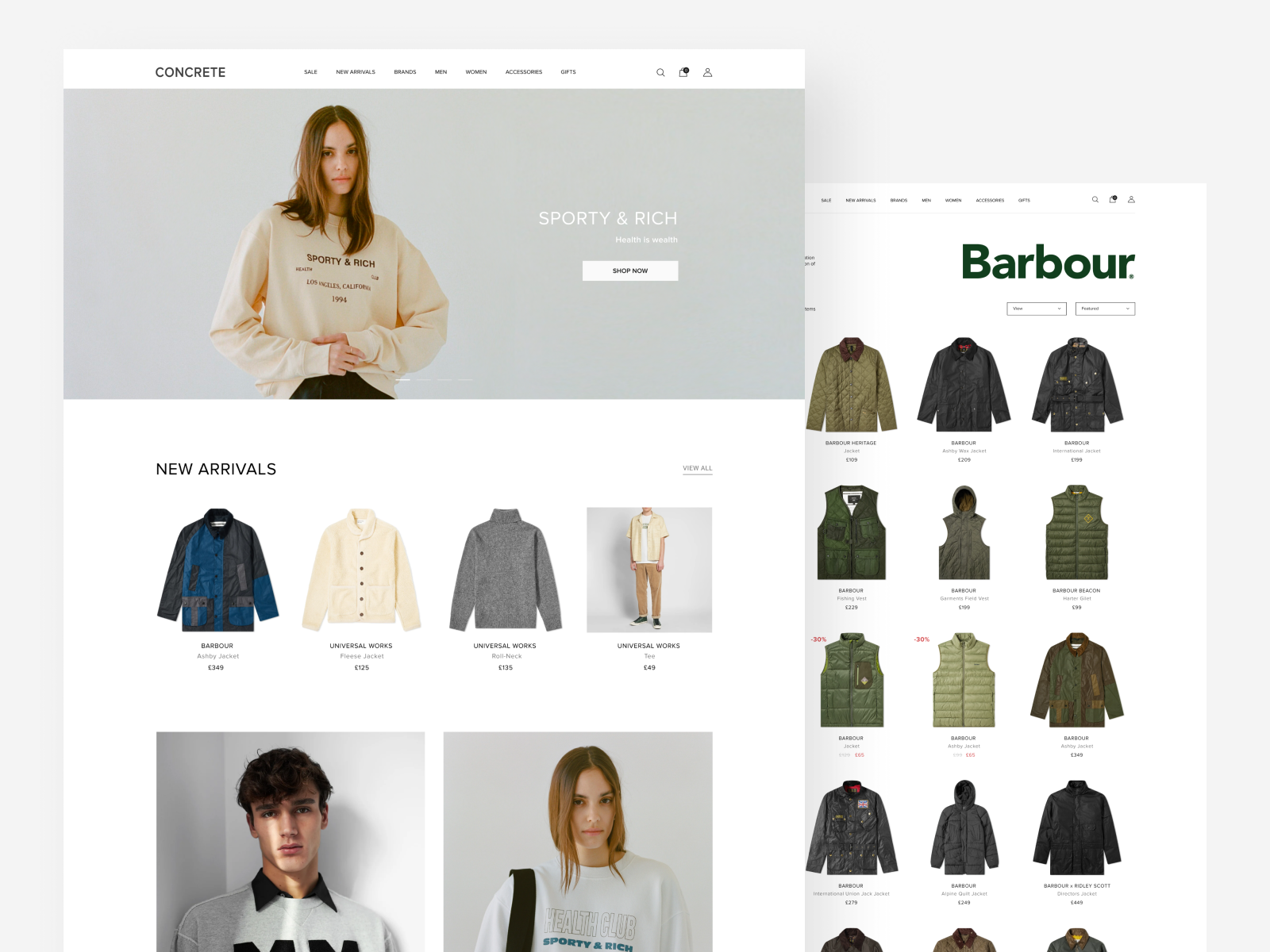 barbour online store