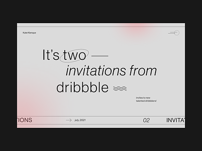 2 Dribbble Invites Giveaway dribbble gift giveaway invite invites main page member minimalistic ui ux