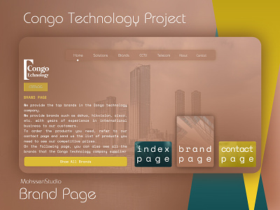 Congo Technology Project | Brand Page design joomla logo logodesign ui ux web web design webdesign website xd design