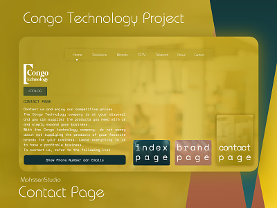 Congo Technology Project | Contact Page design joomla logodesign photoshop ui ux webdesign website website design xd design