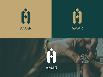 AMAR JEWELRY STORE a letter logo a logo arab arabic arabic logo brand brand design brand identity branding branding design jewelry letter lettering logo luxe luxurious luxury luxury brand luxury design luxury logo