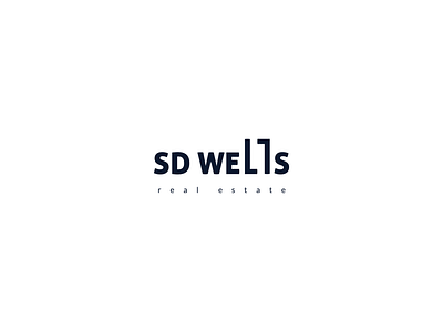 SD WELLS agency brand brand design branding design graphic logo logodesign real estate real estate agency real estate agent real estate logo realestate