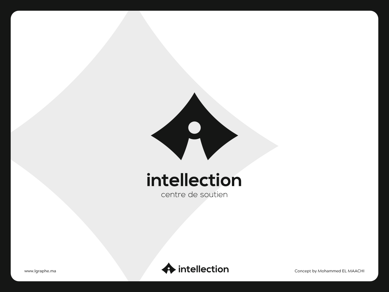 intellection centre rebranding concept by MOHAMMED EL MAACHI on Dribbble