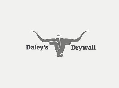 Daley's Drywall brand brand design branding branding design bull design illustration logo logodesign logos