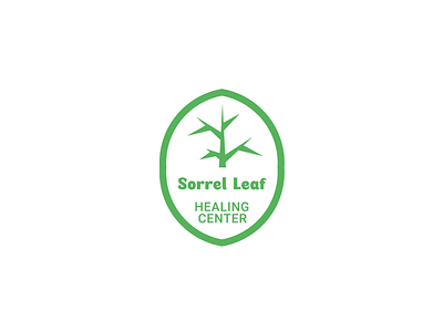 Sorrel Leaf Healing Center brand brand design branding branding design center design healing health illustration leaf logo logodesign logos sorrel