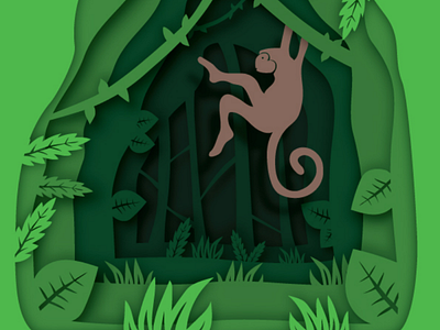 Jungle illustration graphic design