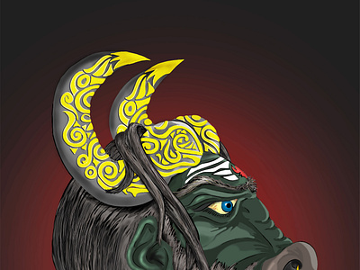 Digital Art Mahisasur- Demon King