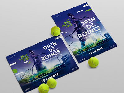 OPEN DE RENNES artdirection branding graphic design graphicdesign posterdesign sports sports design tennis