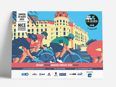 La Course by le Tour de France artdirection bike cyclisme design graphicdesign illustration posterdesign sports