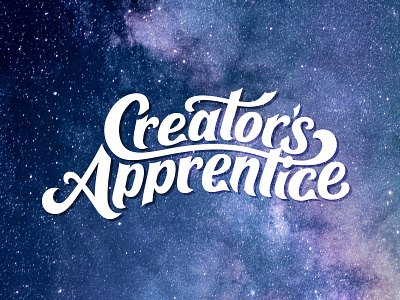 Creator's Apprentice Logotype adobe illustrator brand identity branding calligraphy clean creative hand drawn handlettering logo logotype minimal typography vector illustration