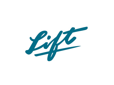 Potential Logotype for Lift Open Mic Event calligraphy clean crisp cursive hand lettering logotype typography vector vector type