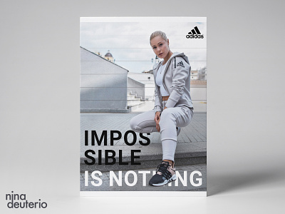 Inflate come formal Adidas Advertisement Layout Design by Nina Deuterio on Dribbble