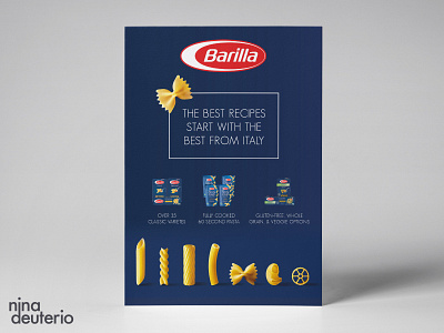 Barilla Pasta Advertisement Layout Design