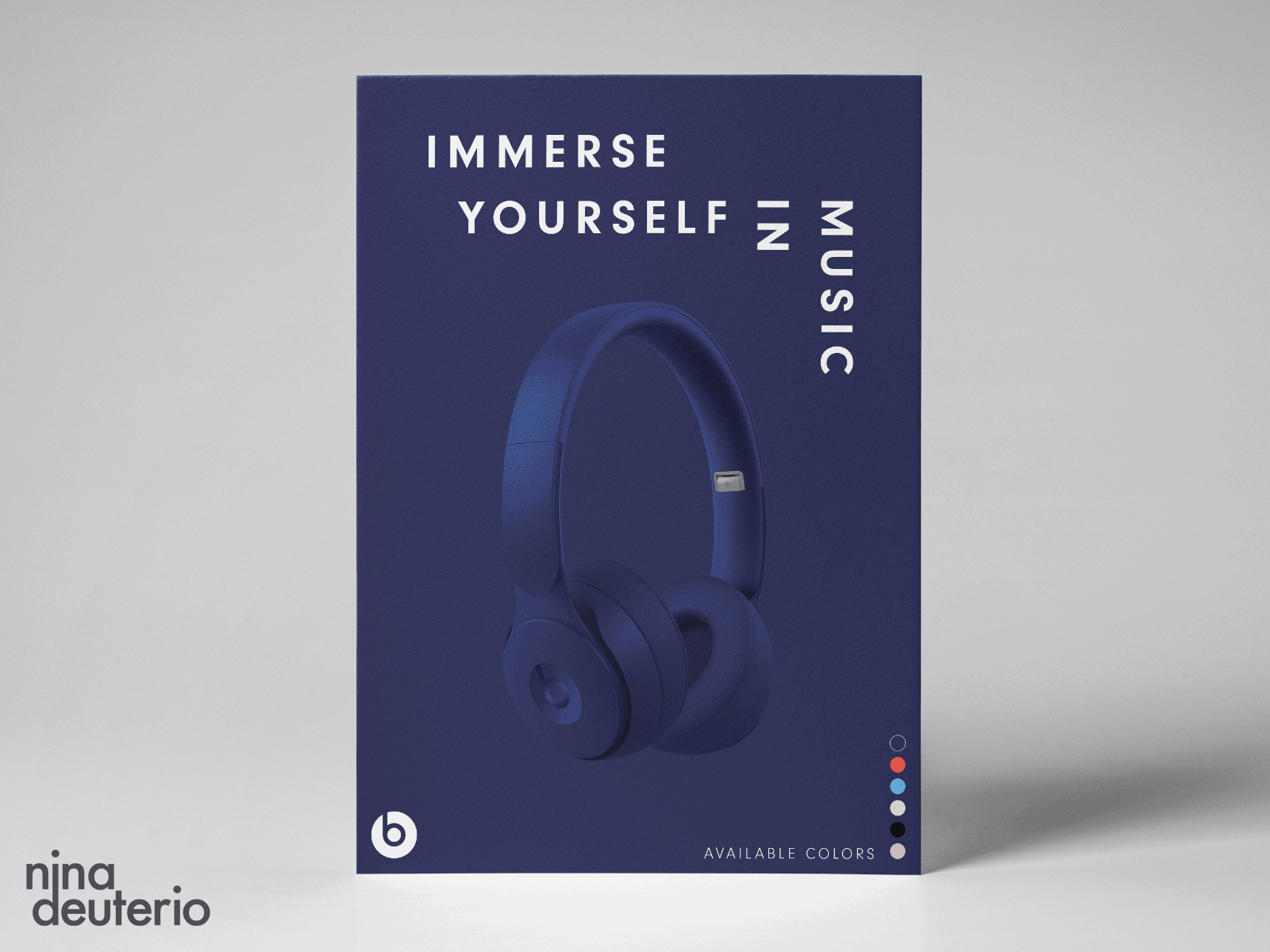 Beats By Dre Headphones Advertisement Layout Design advertisement design animation beats beats by dre branding design layout layoutdesign marketing marketing campaign music print design typography
