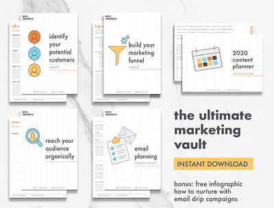 The Ultimate Marketing Vault - Instant Download content creation content strategy design download email email marketing email planning layout layoutdesign marketing marketing campaign marketing collateral marketingfunnel niche print design strategy