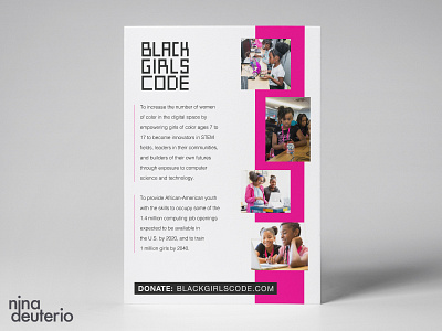 Black Girls CODE Organization blacklivesmatter blm design layout layoutdesign nonprofit print design