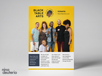 Black Table Arts Organization blacklivesmatter blm design grid design grid layout layout layoutdesign nonprofit print design typography