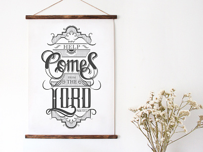 the Lord christians god lettering typography