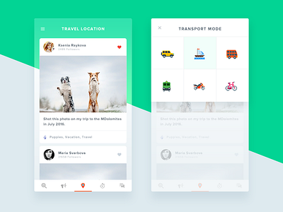 Travel iOS App app comment ios list menu minimal navigation photography transport travel