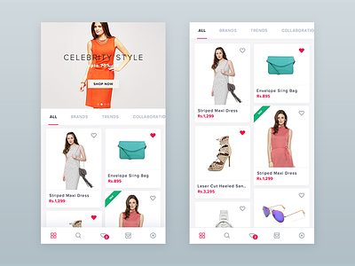 Fashion Shopping App cart clothes e-commerce ecommerce fashion ios minimal shop shopping