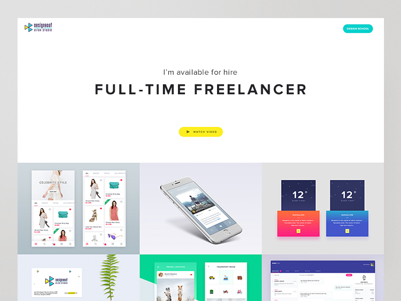 DesignBoat UI/UX Studio web android ios freelancer startup studio projects freelancing hire