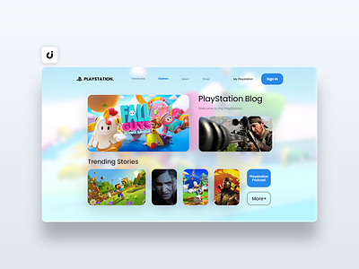 🕹 PlayStation Website Design