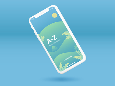 AZ Cover for iOS app branding design flat illustration ios logo ui uidesign ux uxdesign vector