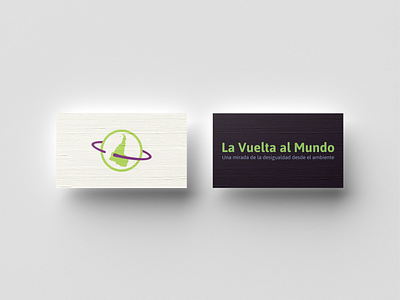 Environmental NGO branding design flat icon logo personal card vector