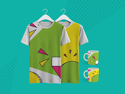 90s Party Merchandising design illustration merchandise design merchandising mugs tshirt