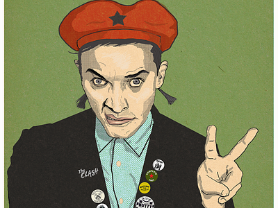 Rik - The People's Poet bbc illustration illustration design madness peoples poet rik mayall rikmayall the clash the young ones youngones