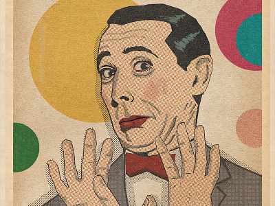 I know you are, but what am I? design illustration pee wee herman portraits