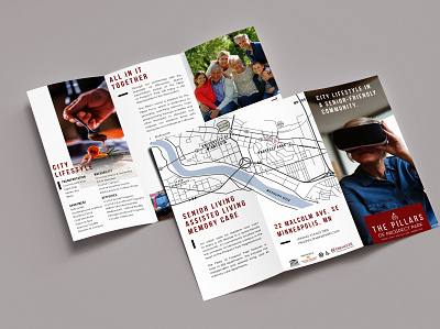 The Pillars of Prospect Park Brochure branding brochure design design marketing marketing collateral print design trifold