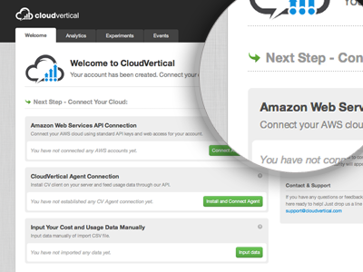 CloudVertical - Next Step css interface light ui web app