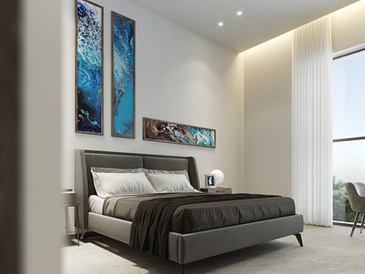 Bedroom 3d 3d art architectural rendering architectural visualization art coronarender interior photorealistic rendering