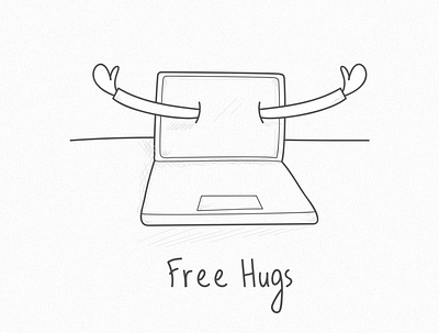 Free online hugs art branding design digital painting digitalart illustration illustrator type vector