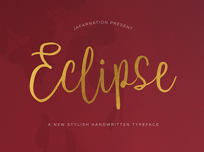Eclipse Script Font callygraphy eclipse fashion feminine font handlettering handwritten handwritting luxury quotes script signature stylish typeface wedding
