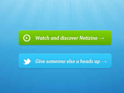 Netizine Buttons button interface menu ui ux web